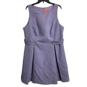 NWOT ModCloth Lavender Textured  Shift Dress Purple Plus Size 2X Retro